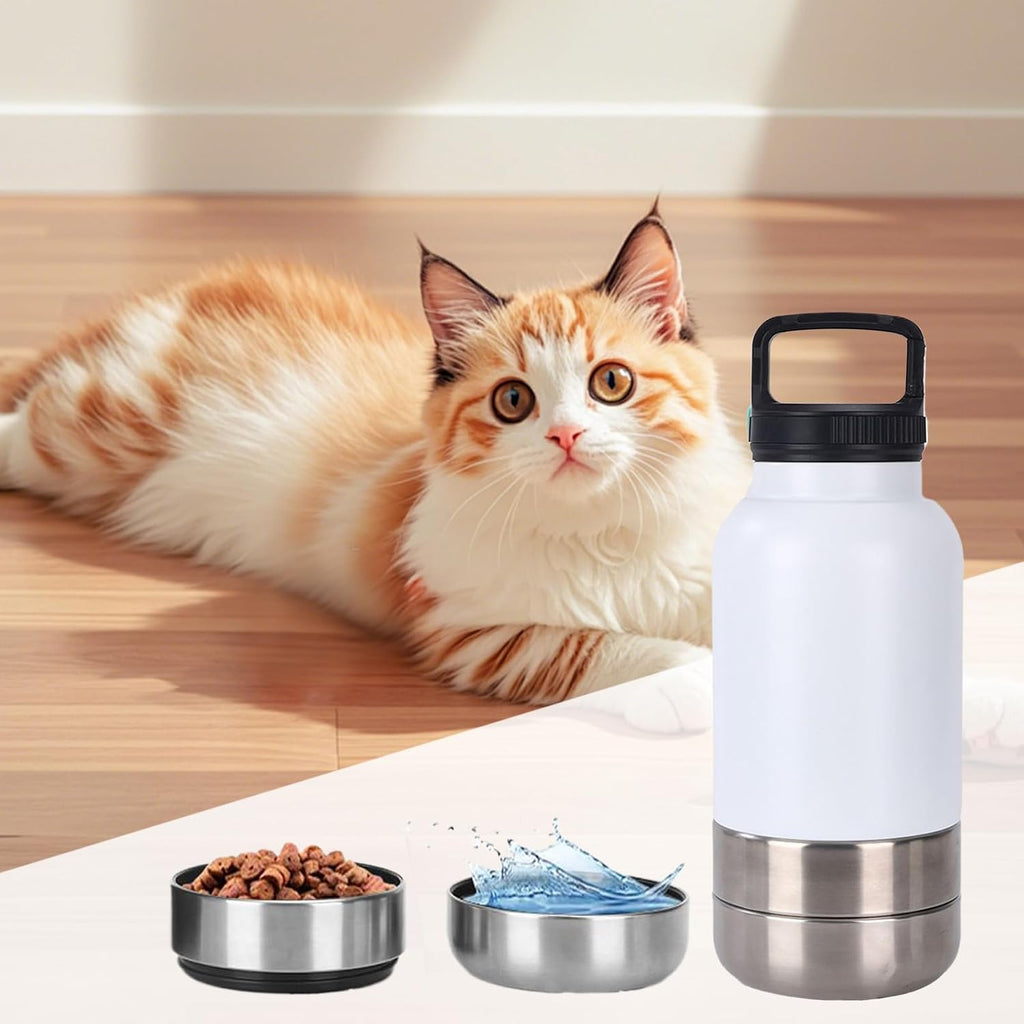 Portable Dog Water Bottle 1520Ml Pet Drinking Dispenser | Puppy Water Bottle with Bowl for Hiking Camping Outdoor Picnic Walking Dormitory Apartment