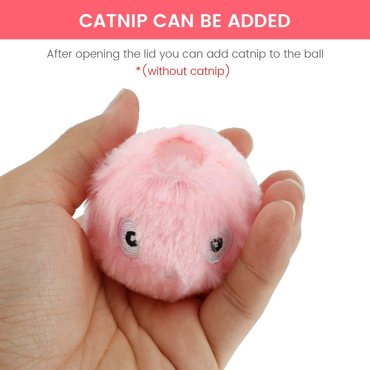 Interactive Cat Ball Toy, Interactive Indoor Cat Toy with Bird Calls, Frogs and Crickets, Plush Balls for Cats Hunting (3Pcs)