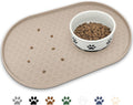 Dog Food Mat Anti-Slip Bowl Mats, High-Lips Waterproof Pet Placemat