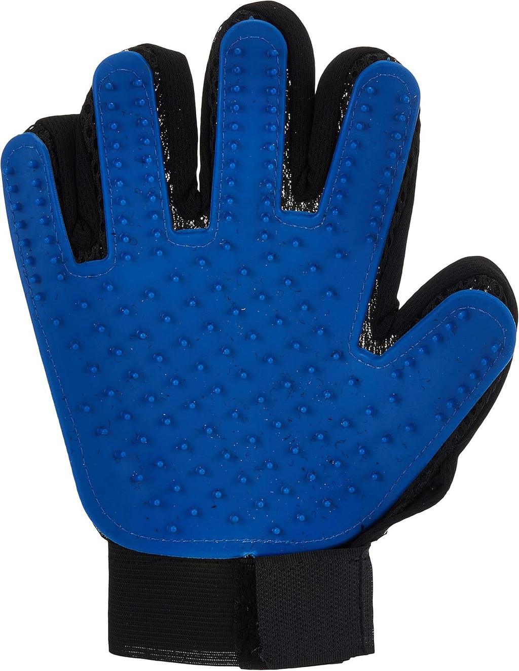 Pet Grooming Glove - Deshedding Brush Gloves for Dogs Cats - Pet Hair Remover Gloves for Long & Short Fur - Pet Glove Hair Removal (Blue)